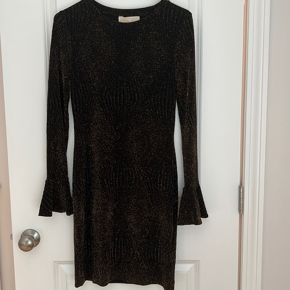 Michael Kors Black MIDI with gold Sparkles. Used - like new.